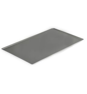 Banketbakkersplaat gn 2/1 niet geperforeerd aluminium GN 2/1 x53 2 mm not oblique edges De Buyer