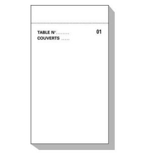 Bloc commande duplicopiant blanc papier 17x9,5 cm Cogir
