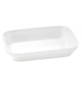 Ravier rectangulaire blanc porcelaine culinaire 19 cm Regithermie Enova