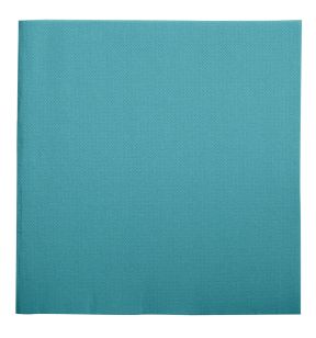 Serviette bleu lagon ouate de cellulose 38x38 cm Lisah Pro.mundi (50 pièces)