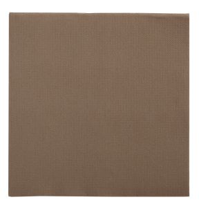 Serviette taupe ouate de cellulose 38x38 cm Lisah Pro.mundi (50 pièces)