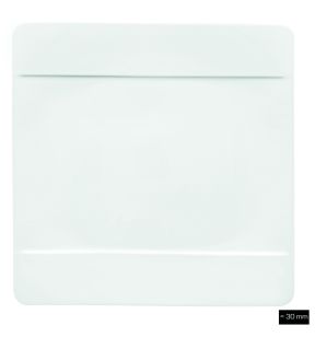 Plat bord vierkant ivoorkleurig bone china x27 Modern Grace Villeroy & Boch