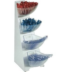Trappenbuffet display 4 kommen staal grijs xx53 4 L Multi Rack Aps