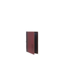 Protège-menu A5 rectangulaire bordeaux 4 vues ajoutables Securit