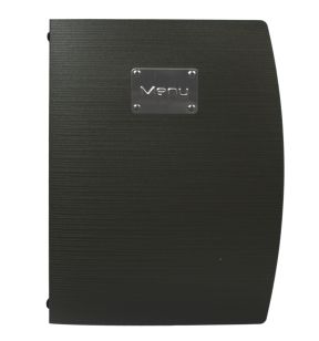 Protège-menu A4 rectangulaire noir 4 vues ajoutables Rio Securit