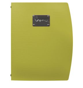 Protège-menu A4 rectangulaire vert 4 vues ajoutables Rio Securit