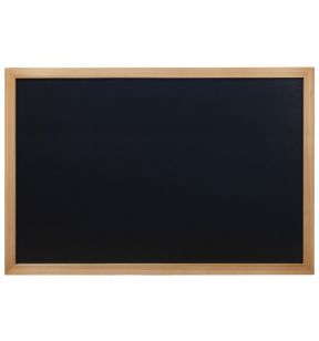 Ardoise rectangulaire noir 80x60 cm Woody Securit