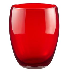 Gobelet forme basse rouge verre 30 cl Baya Pro.mundi