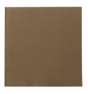 Serviette chocolat ouate de cellulose 38x38 cm Lisah Pro.mundi (50 pièces)