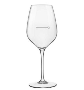 Verre à pied jaugé verre cristallin 43,5 cl Tre Sensi Bormioli Rocco