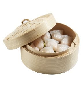 Panier vapeur rond beige bambou Ø 18 cm Earth Essentials