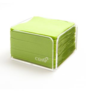 Serviette vert ouate de cellulose 20x20 cm Manufacture De L'ephemere (100 pièces)
