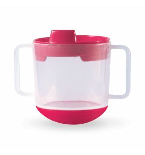 Kop die niet omvalt rond rood polypropyleen (pp) 20 cl Vaisselle Enfance Plastorex