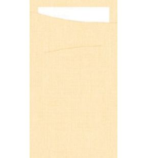 Pochette ivoire papier 23x11,5 cm Sacchetto Duni (60 pièces)