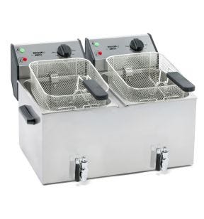 Frituurpan met kraan FD80DR 230V 16 L Roller Grill