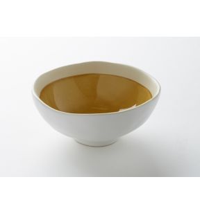 Coupelle rond jaune grès émaillé Ø 12,5 cm Winter Pro.mundi