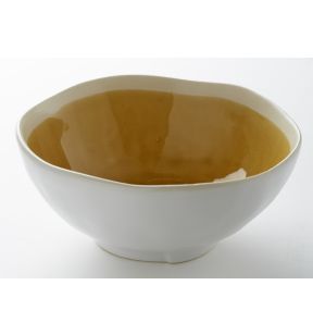 Saladier rond jaune grès émaillé Ø 17,5 cm Winter Pro.mundi
