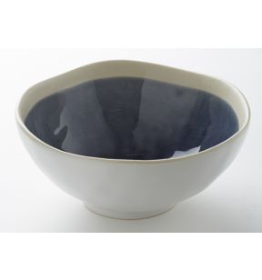 Saladier rond bleu grès émaillé Ø 17,5 cm Winter Pro.mundi