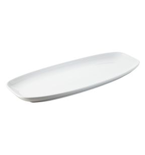 Plat bord rechthoekig wit culinair x15 Club Revol