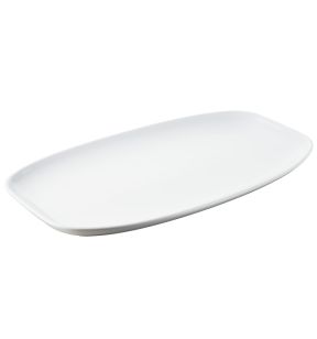 Plat bord rechthoekig wit culinair x21 Club Revol