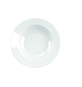 Assiette creuse rond blanc porcelaine vitrifiée Ø 29 cm Brasserie Astera