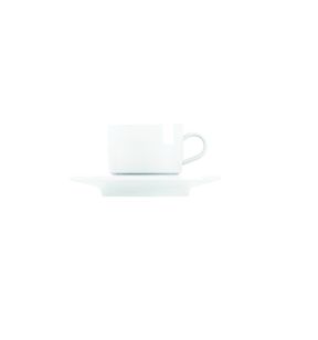 Tasse à expresso rond blanc porcelaine vitrifiée 9 cl Ø 6,5 cm Brasserie Astera