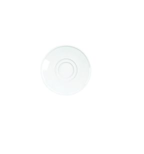 Sous-tasse à thé rond blanc porcelaine vitrifiée Ø 15 cm Brasserie Astera