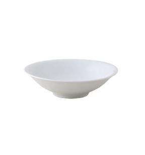 Plat mezze rond blanc porcelaine vitrifiée Ø 15,5 cm Brasserie Astera