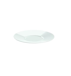Assiette plate rond blanc porcelaine vitrifiée Ø 28 cm Style Astera