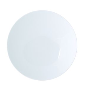 Assiette coupe creuse rond blanc porcelaine vitrifiée Ø 20 cm Coupe Astera