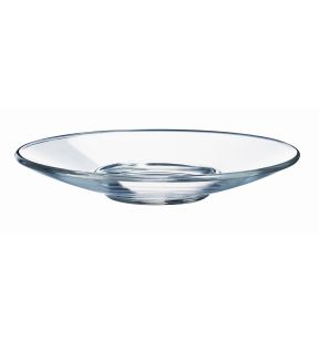 Sous-tasse à expresso rond transparent verre trempé Ø 12 cm Aroma Arcoroc