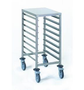 Chariot inox sens largeur GN 1/1 8 niveaux Tournus