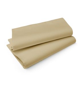 Nappe beige non tissé 127x127 cm Evolin Duni (50 pièces)