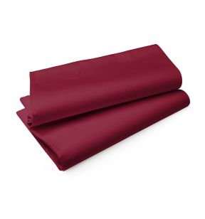 Nappe bordeaux non tissé 127x127 cm Evolin Duni (50 pièces)
