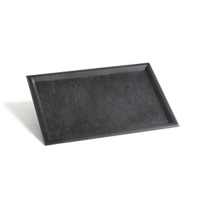 Dienblad rechthoekig zwart plastic x19.5 Solia (10 eenheden)