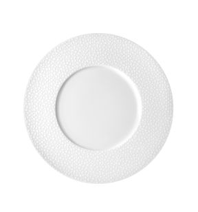 Assiette plate rond blanc porcelaine Ø 27 cm Baghera Medard De Noblat