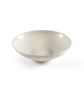 Bol à salade rond ivoire grès émaillé Ø 19 cm Stone Medard De Noblat