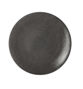 Assiette coupe plate rond gris grès émaillé Ø 27,5 cm Stone Medard De Noblat
