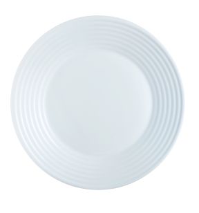 Assiette plate rond blanc verre opal Ø 27 cm Stairo Arcoroc