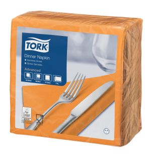 Servet oranje cellulosewatten x39 Tork (150 eenheden)