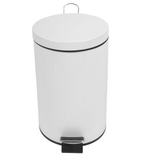 Collecteur acier 12 L blanc Probbax