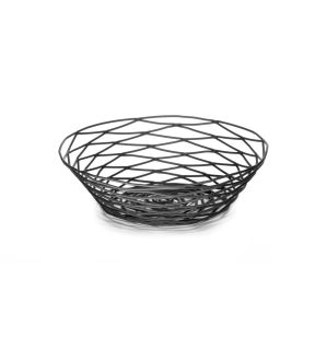 Corbeille rond noir acier Ø 20 cm 5 cm Artisan Tablecraft