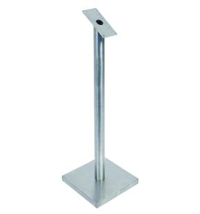 Pied pour porte-menu rectangulaire gris 40x40x85 cm Glass Star Securit