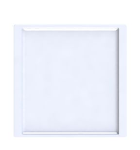 Assiette plate carré blanc porcelaine vitrifiée 27x27 cm Quadra Astera