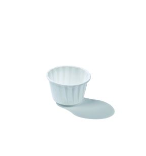 Caissette rond blanc Ø 3,8 cm 8,8 cm 3 cl (100 pièces)