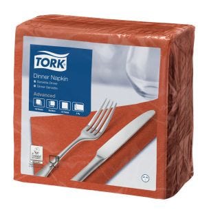 Servet terracotta cellulosewatten x39 Tork (150 eenheden)