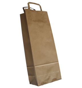 Sac bouteille papier brun 14x36 cm (250 pièces)