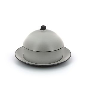 Ensemble dim sum rond gris porcelaine culinaire Ø 22 cm Revol