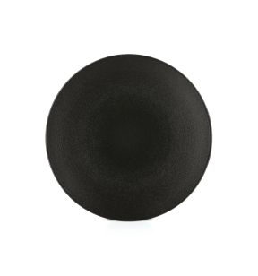Assiette coupe plate rond noir porcelaine culinaire Ø 28 cm Revol