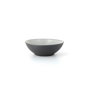 Assiette coupe creuse rond gris porcelaine culinaire Ø 19 cm Revol